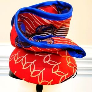 African Print  Fascinator and matching Clutch NWOT